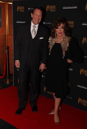 Murder Between Friends premiere London, UK. Percy Gibson and Joan Collins at the Murder Between Friends premiere. Curzon Mayfair. 2nd June 2026. LMK11-S030626-001 Steve Bealing Landmark Media 