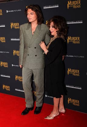 Murder Between Friends premiere London, UK. Damian Hurley and Joan Collins at the Murder Between Friends premiere. Curzon Mayfair. 2nd June 2026. LMK11-S030626-001 Steve Bealing Landmark Media 