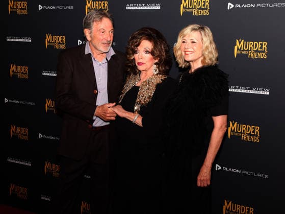 Murder Between Friends premiere London, UK. Michael Brandon, Joan Collins and Glynis Barber at the Murder Between Friends premiere. Curzon Mayfair. 2nd June 2026. LMK11-S030626-001 Steve Bealing Landmark Media 