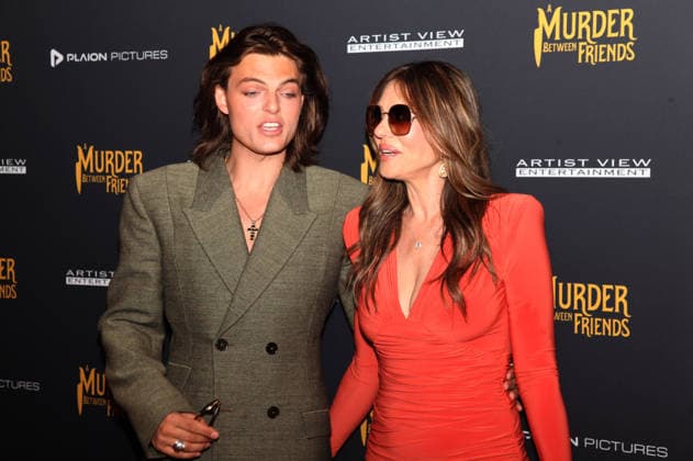 Murder Between Friends premiere London, UK. Damian Hurley and Elizabeth Hurley at the Murder Between Friends premiere. Curzon Mayfair. 2nd June 2026. LMK11-S030626-001 Steve Bealing Landmark Media 
