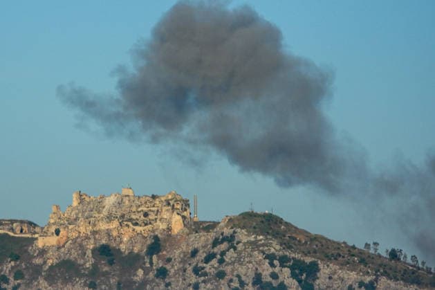 Israeli attacks on southern Lebanon continue NABATIEH, LEBANON - JUNE 2: Smoke rises following an Israeli air strike near the historic Beaufort Castle in the town of Kfar Tebnit in southern Lebanon, on June 2, 2026. Ramiz Dallah Anadolu Nabatieh Lebanon. Editorial use only. Please get in touch for any other usage.  Copyright: x2026xAnadoluxRamizxDallahx