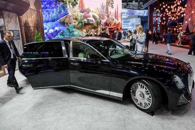 RUSSIA, ST PETERSBURG - JUNE 3, 2026: A Hongqi Guoya car on display during the 2026 St Petersburg International Economic Forum at the ExpoForum Convention and Exhibition Centre St Petersburg Russia  - ZUMAt113 20260603_zaa_t113_076 Copyright: xPeterxKovalevx