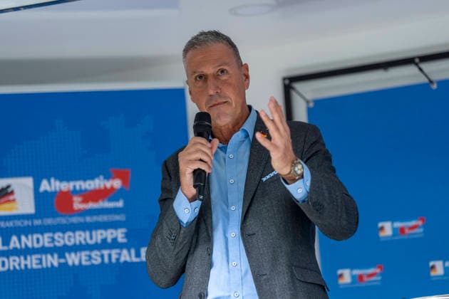 Christian Zaum, Bundestagsabgeordneter, AfD-Bundestagsfraktion beim Bürgerdialog der AfD in Olpe - 02.06.2026, Olpe, AfD Kreis Olpe *** Christian Zaum, Member of the Bundestag, AfD parliamentary group at the AfD Citizens Dialogue in Olpe 02 06 2026, Olpe, AfD district of Olpe Copyright: HMBxMedia xMarcoxBader