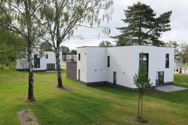 Newly constructed housing pictured at the inauguration of the new buildings in the NATO SHAPE-Village in Casteau, Soignies on Wednesday 03 June 2026. The Supreme Headquarters Allied Powers Europe, located near Mons, is the NATO central command center in Europe.  BENOITxDOPPAGNE 175795299