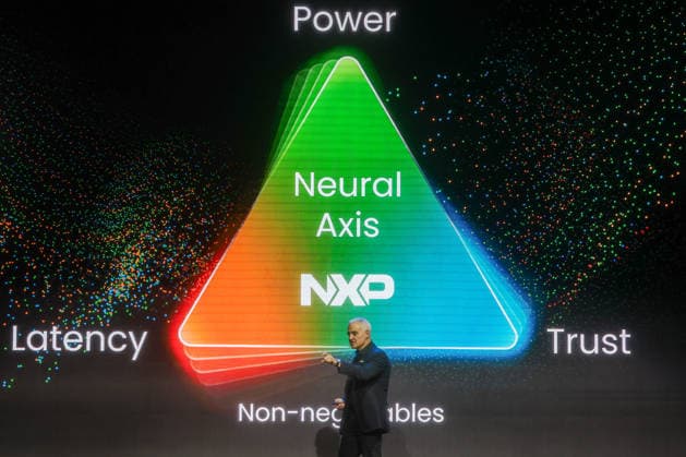 Chipmaker NXP s CEO Rafael Sotomayor gives keynote speech at COMPUTEX TAIPEI 2026 TAIPEI, TAIWAN - JUNE 3: Rafael Sotomayor, the CEO of Europe s third largest semiconductor manufacturer NXP, delivers a keynote speech, during the COMPUTEX TAIPEI trade show, in Taipei, Taiwan, on June 3, 2026. COMPUTEX TAIPEI is one of the world’s largest and most significant trade shows, featuring latest technologies, drones, data centres, Artificial Intelligence (AI) technologies, supercomputers, semiconductors products and other things from major international firms such as Nvidia, Intel, NXP, Foxconn and TSMC. Daniel Ceng Anadolu Taipei Taiwan. Editorial use only. Please get in touch for any other usage.  Copyright: x2026xAnadoluxDanielxCengx
