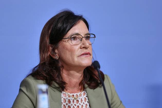 Berlin, Deutschland, 03.06.2026: Haus der Bundespressekonferenz: Pressekonferenz: Hausärztinnen- und Hausärzteverband - Start der Protestmaßnahmen der hausärztlichen Praxen anlässlich des GKV-Spargesetzes: Nicola Buhlinger-Göpfarth *** Berlin, Germany, 03 06 2026 Haus der Bundespressekonferenz Press conference General practitioners association Launch of protest measures by general practitioners on the occasion of the GKV savings law Nicola Buhlinger Göpfarth Copyright: xdtsxNachrichtenagenturx dts_121830
