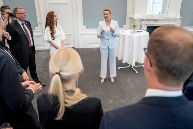 FV26: Ministers meet at the Prime Minister s Office before they go to Amalienborg Prime Minister Mette Frederiksen (S) gives a speech to the government s new ministers as they meet at the Prime Minister s Office before going to Amalienborg on Wednesday, June 3, 2026. (Photo: Mads Claus Rasmussen Ritzau Scanpix) , Copenhagen Denmark *** FV26 Ministers meet at the Prime Minister s Office before they go to Amalienborg Prime Minister Mette Frederiksen S gives a speech to the government s new ministers as they meet at the Prime Minister s Office before going to Amalienborg on Wednesday, June 3, 2026 Photo Mads Claus Rasmussen Ritzau Scanpix , Copenhagen Denmark  Copyright: RitzauxScanpix MadsxClausxRasmussenx spdk20260603-110535-L