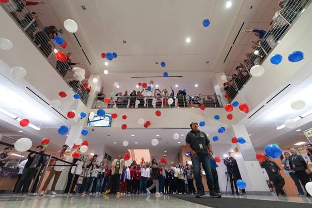 June 2, 2026, San Dieho, California, United States: Election workers celebrate after the voting time passed at the San Diego County Registrar of Voters office during the California™s primary election. Voters across California cast ballots in races ranging from local offices to statewide contests, including the closely watched gubernatorial primary that will help determine who advances in the race to succeed California Governor. As ballots continue to arrive and be verified throughout Election Day, election officials work to tabulate results while ensuring the accuracy and security of the voting process ahead of the November general election. San Dieho United States - ZUMAs197 20260602_aaa_s197_252 Copyright: xMichaelxHoxWaixLeex