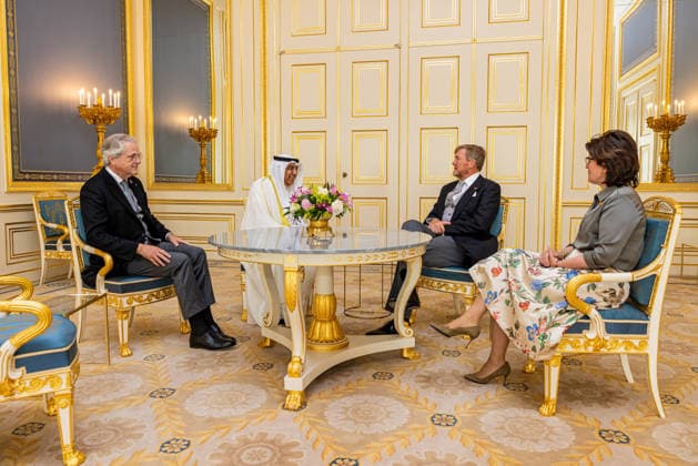 03-06-2026 Palace King Willem-Alexander during a meeting with the ambassador of Kuwait, A.S.M. Al-Jarallah, at palace Noordeinde in The Hague. Â  Copyright: xPPEx