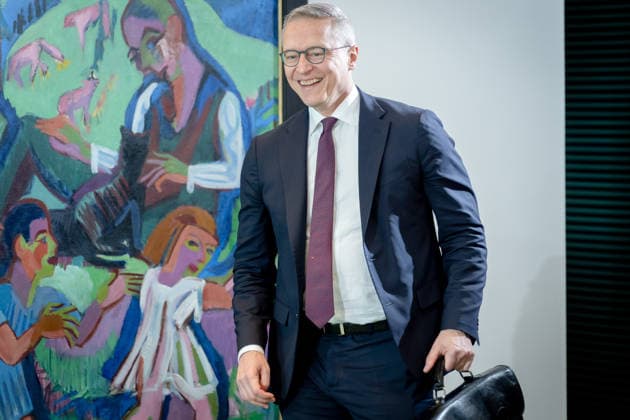 Kabinettsitzung, Bundesregierung, Auftakt Auftakt, Kabinettsitzung, Bundesregierung, Karsten Wildberger, Bundesminister, Digitales Berlin Berlin GER *** Cabinet meeting, Federal Government, Kick-off Kick-off, Cabinet meeting, Federal Government, Karsten Wildberger, Federal Minister, Digital Berlin Berlin GER
