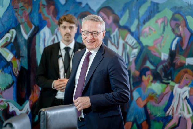 Kabinettsitzung, Bundesregierung, Auftakt Auftakt, Kabinettsitzung, Bundesregierung, Karsten Wildberger, Bundesminister, Digitales Berlin Berlin GER *** Cabinet meeting, Federal Government, Kick-off Kick-off, Cabinet meeting, Federal Government, Karsten Wildberger, Federal Minister, Digital Berlin Berlin GER