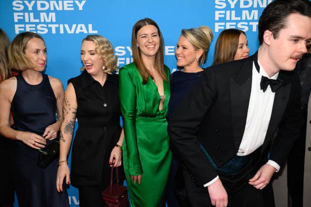 SILENCED RED CARPET, Director Selina Miles (second left), Brittany Higgins and Jennifer Robinson attend the Australian premiere of Silenced, at the State Theatre, in Sydney, Wednesday, June 3, 2026. ( NO ARCHIVING SYDNEY NEW SOUTH WALES AUSTRALIA  Copyright: xDANxHIMBRECHTSx 20260603116731709713