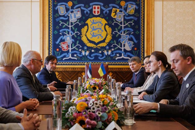 02.06.2026, Tallinn. Ukrainian Prime Minister Yuliia Svyrydenko arrived in Tallinn on her first official visit to Estonia and met with the prime minister and president. Photo Mihkel Maripuu, Postimees Tallinn Harjumaa Estonia 1MM02JUN26P08  Copyright: xMihkelxMaripuux Yuliia Svyrydenko, Alar Karis