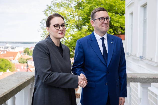 02.06.2026, Tallinn. Ukrainian Prime Minister Yuliia Svyrydenko arrived in Tallinn on her first official visit to Estonia and met with the prime minister and president. Photo Madis Veltman, Postimees Tallinn Harjumaa Estonia 1MV02JAN26A12  Copyright: xMadisxVeltmanx Yuliia Svyrydenko, Kristen Michal