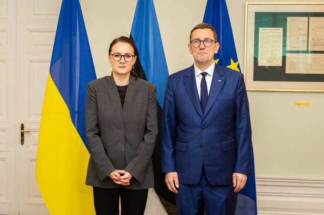 02.06.2026, Tallinn. Ukrainian Prime Minister Yuliia Svyrydenko arrived in Tallinn on her first official visit to Estonia and met with the prime minister and president. Photo Madis Veltman, Postimees Tallinn Harjumaa Estonia 1MV02JUN26F15  Copyright: xMadisxVeltmanx Yuliia Svyrydenko, Kristen Michal