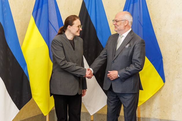 02.06.2026, Tallinn. Ukrainian Prime Minister Yuliia Svyrydenko arrived in Tallinn on her first official visit to Estonia and met with the prime minister and president. Photo Mihkel Maripuu, Postimees Tallinn Harjumaa Estonia 1MM02JUN26P03  Copyright: xMihkelxMaripuux Yuliia Svyrydenko, Alar Karis