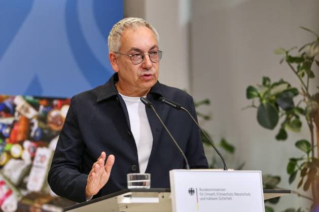 Berlin, Deutschland, 03.06.2026: Umweltministerium: Pressestatement: Aktionsprogramm Nationale Kreislaufwirtschaftsstrategie: Reiner Sojka, Gründer und Geschäftsführer, Accurec *** Berlin, Germany, 03 06 2026 Ministry of the Environment Press statement Action program National Circular Economy Strategy Reiner Sojka, Founder and Managing Director, Accurec Copyright: xdtsxNachrichtenagenturx dts_121845