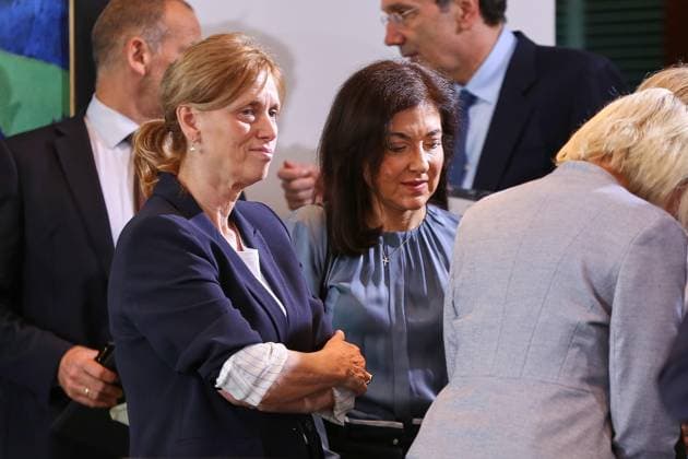 Berlin, Deutschland, 03.06.2026: Bundeskanzleramt: 47. Kabinettssitzung: Bundesministerin für Bildung, Familie, Senioren, Frauen und Jugend Karin Prien (CDU) und Bundesministerin für Wirtschaft und Energie Katherina Reiche (CDU) *** Berlin, Germany, 03 06 2026 Federal Chancellery 47 Cabinet meeting Federal Minister for Education, Family Affairs, Senior Citizens, Women and Youth Karin Prien CDU and Federal Minister for Economic Affairs and Energy Katherina Reiche CDU Copyright: xdtsxNachrichtenagenturx dts_121807