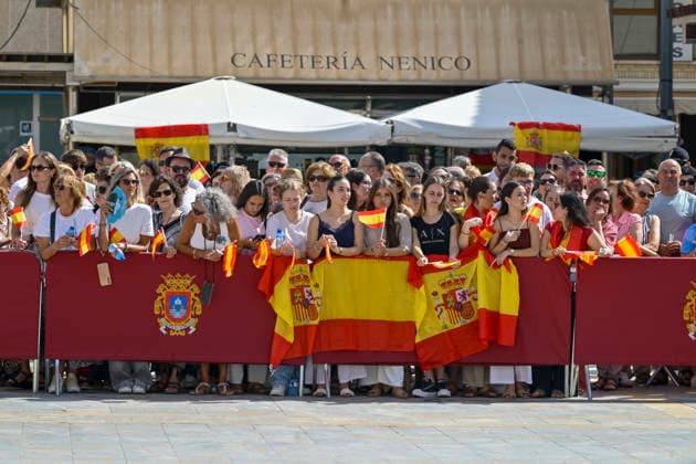 Delivery of the Gold Medal and appointment of Princess Leonor in San Javier Murcia Several people attend as public to the celebration of the institutional act of delivery of the Gold Medal of the Villa and the appointment as adopted daughter to the Princess of Asturias Leonor, June 3, 2026, in San Javier, Murcia Spain This solemn event, developed in the Town Hall of San Javier, recognizes the link of the Princess of Asturias, Leonor de Borbón, with the Murcian municipality due to her period of military training at the General Air Academy AGA located in the town 03 JUNE 2026 Kiko Asunció San Javier, Murcia San Javier, Murcia Espana  Copyright: xKikoxAsuncionx 7568119