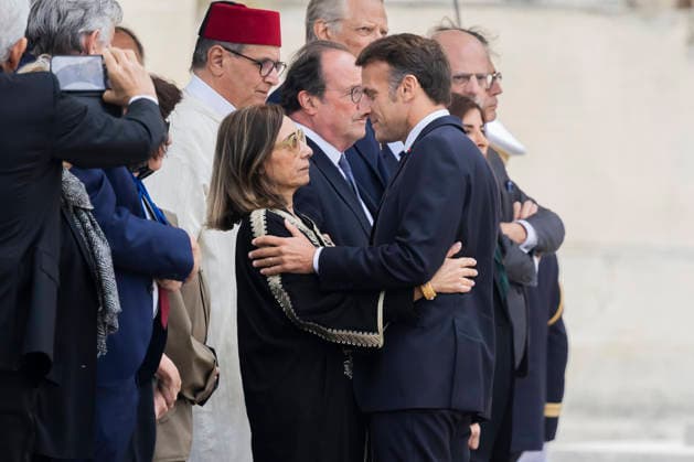 Paris, France June 3, 2026 - National tribute to late French philosopher and sociologist Edgar Morin at the Hotel des Invalides - Sabah Abouessalam, Emmanuel Macron HOMMAGE NATIONAL, EDGAR MORIN, POLITIQUE  Copyright: xVincentxIsorex