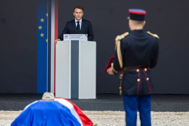 Paris, France June 3, 2026 - National tribute to late French philosopher and sociologist Edgar Morin at the Hotel des Invalides - Emmanuel Macron HOMMAGE NATIONAL, EDGAR MORIN, POLITIQUE  Copyright: xVincentxIsorex