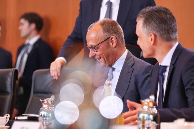 Berlin, Deutschland, 03.06.2026: Bundeskanzleramt: 47. Kabinettssitzung: Bundeskanzler Friedrich Merz (CDU) und Thorsten Frei (CDU) *** Berlin, Germany, 03 06 2026 Federal Chancellery 47 Cabinet meeting Federal Chancellor Friedrich Merz CDU and Thorsten Frei CDU Copyright: xdtsxNachrichtenagenturx dts_121784
