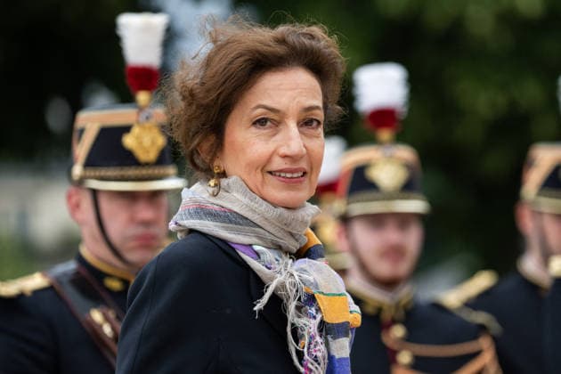 National Tribute To Late French Philosopher And Sociologist Edgar Morin - Paris French politician Audrey Azoulay attending a national tribute to late French philosopher and sociologist Edgar Morin at the Hotel des Invalides in Paris on June 2, 2026. Edgar Morin has died at the age of 104, on May 29, 2026. Photo by Alexis Jumeau ABACAPRESS.COM Paris France  Copyright: xJumeauxAlexis ABACAx