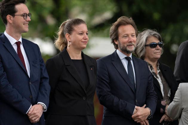 Mathilde Panot and Boris Vallaud during a national tribute to late French philosopher and sociologist Edgar Morin at the Hotel des Invalides in Paris on June 2, 2026 Edgar Morin has died at the age of 104, on May 29, 2026 Eliot Blondet Pool Bestimage Paris France  Copyright: xEliotxBlondetx xPoolx xBestimagexEliotxBlondetx xPoolx xBestimagex