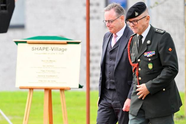 Opening Shape Village MONS, BELGIUM - JUNE 03: Prime Minister Bart de Wever pictured during the inauguration of the new SHAPE Village, comprising 300 houses and 300 apartments built in recent years on June 03, 2026 in Mons, Belgium, 03 06 2026 Mons Belgium  Copyright: xPhilipxReynaersx