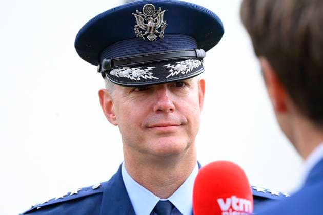 Opening Shape Village MONS, BELGIUM - JUNE 03: General Grynckewych, Supreme Allied Commander Europe, pictured during the inauguration of the new SHAPE Village, comprising 300 houses and 300 apartments built in recent years on June 03, 2026 in Mons, Belgium, 03 06 2026 Mons Belgium  Copyright: xPhilipxReynaersx