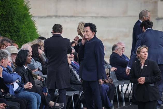 Paris, France le 03 juin 2026 - Le President de la Republique Emmanuel MACRON preside la ceremonie d hommage de la Nation a Edgar Morin, disparu le 29 mai dernier, aux Invalides - The President of the Republic Emmanuel MACRON presides over the Nation s tribute ceremony to Edgar Morin, who passed away on May 29, at the Invalides Ici Jack LANG  Copyright: xSebastienxTOUBONx