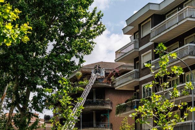 June 3, 2026, Rome, Italia, Italy: Storm damage following a waterspout in Rome s Prati Fiscali neighborhood, June 3, 2026 *** Local Caption *** Danni provocati dal maltempo dopo una tromba nel quartiere Prati Fiscali Roma, 03 06 2026 Rome Italy  - ZUMAa289 20260603_zia_a289_057 Copyright: xFrancescoxFotiax xAgfx