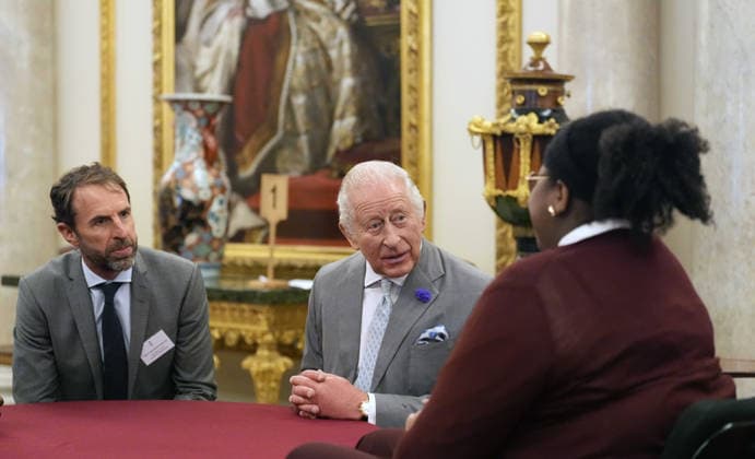 Youth Opportunity Summit King Charles III hosts a Youth Opportunity Summit, alongside former England football manager Sir Gareth Southgate (left), at Buckingham Palace in London. Picture date: Wednesday June 3, 2026., Credit:Andrew Matthews PA ROTA - B68 Avalon UK, London  Copyright: xAndrewxMatthewsx xPAxROTAx-xB68x xAvalonx 1107515337