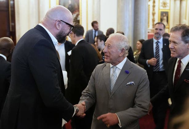 Youth Opportunity Summit King Charles III shakes hands with Tom Davis (left) as he hosts a Youth Opportunity Summit, at Buckingham Palace in London. Picture date: Wednesday June 3, 2026., Credit:Andrew Matthews PA ROTA - B68 Avalon UK, London  Copyright: xAndrewxMatthewsx xPAxROTAx-xB68x xAvalonx 1107515418