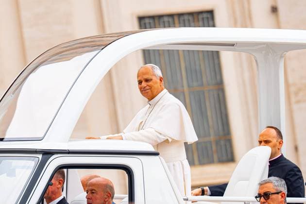 June 3, 2026, Citta Del Vaticano: An handout image provided by Vatican Media shows Pope Leo XIV during his weekly General Audience in Vatican City, 3 June 2026 Cordon Press 