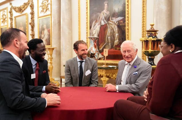 Youth Opportunity Summit King Charles III (right) and Sir Gareth Southgate during a Youth Opportunity Summit, at Buckingham Palace in London. Picture date: Wednesday June 3, 2026., Credit:Andrew Matthews PA ROTA - B68 Avalon UK, London  Copyright: xAndrewxMatthewsx xPAxROTAx-xB68x xAvalonx 1107518655