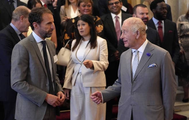 Youth Opportunity Summit King Charles III chats with Sir Gareth Southgate as he hosts a Youth Opportunity Summit, at Buckingham Palace in London. Picture date: Wednesday June 3, 2026., Credit:Andrew Matthews PA ROTA - B68 Avalon UK, London  Copyright: xAndrewxMatthewsx xPAxROTAx-xB68x xAvalonx 1107518728