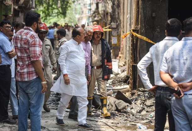 Delhi Education Minister Ashish Sood visits the site where a fire broke out in a restaurant at Malviya Nagar New Delhi, Jun 03 (ANI): Delhi Education Minister Ashish Sood visits the site where a fire broke out in a restaurant at Malviya Nagar, in New Delhi on Wednesday. New Delhi Delhi India Copyright: xANIx ANI_20260603111