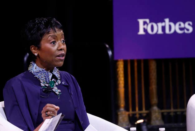 Co-CEO Ariel Investments Mellody Hobson speaks at the 2025 Forbes Iconoclast Summit on Wednesday, June 3, 2026 at Gotham Hall in New York City.  NYP20260603121 JohnxAngelillo