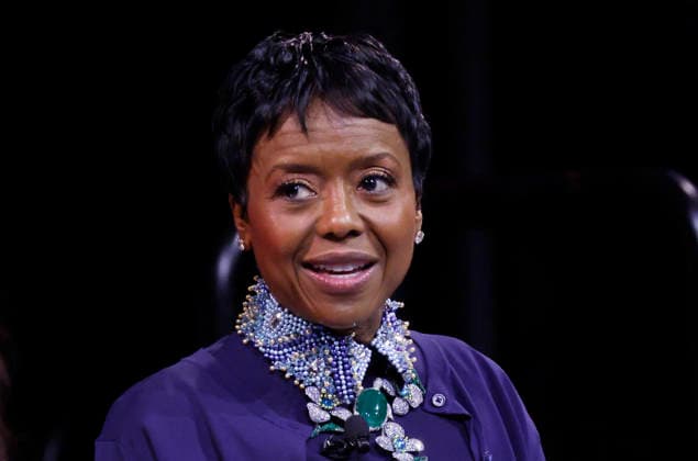 Co-CEO Ariel Investments Mellody Hobson speaks at the 2025 Forbes Iconoclast Summit on Wednesday, June 3, 2026 at Gotham Hall in New York City.  NYP20260603120 JohnxAngelillo