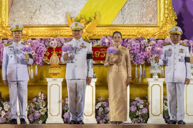 Birthday of Thai Queen Suthida in Bangkok BANGKOK, THAILAND - JUNE 03: Suthida Bajrasudhabimalalakshana, the Queen of Thailand, stands alongside high-ranking military and government officials during a ceremonial event held in honor of her birthday at Sanam Luang Royal Field in Bangkok, Thailand on June 03, 2026. Adryel Talamantes Anadolu Bangkok Thailand. Editorial use only. Please get in touch for any other usage.  Copyright: x2026xAnadoluxAdryelxTalamantesx