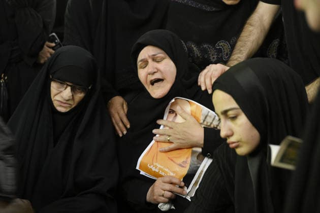 Funeral ceremony held in Wardaniyeh for a family of six WARDANIYEH, LEBANON - JUNE 3: People attend a funeral ceremony held for a family of six, consisting of a father, mother, and four children, who lost their lives in an Israeli strike on the town of Al-Mariwaniyeh, in Wardaniyeh, southern Lebanon, on June 3, 2026. Houssam Shbaro Anadolu Wardaniyeh Lebanon. Editorial use only. Please get in touch for any other usage.  Copyright: x2026xAnadoluxHoussamxShbarox