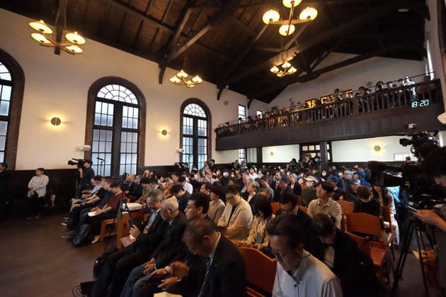Participants gather at a rally to mark the 37th anniversary of the Chinese military crackdown on the pro-democracy movement in Beijing s Tiananmen Square at the chapel of the Waseda Hoshien in Tokyo, Japan on Wednesday, June 3, 2026.  TKP2026060308 KEIZOxMORI
