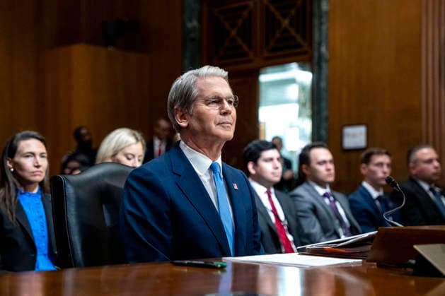 Secretary of the Treasury Scott Bessent looks on during a Senate Finance Committee hearing on President Donald Trump s fiscal year 2027 budget request for the Treasury Department in the Dirksen Senate Office Building near the U.S. Capitol in Washington, DC on Wednesday, June 3, 2026.  WAP20260603472 BONNIExCASH