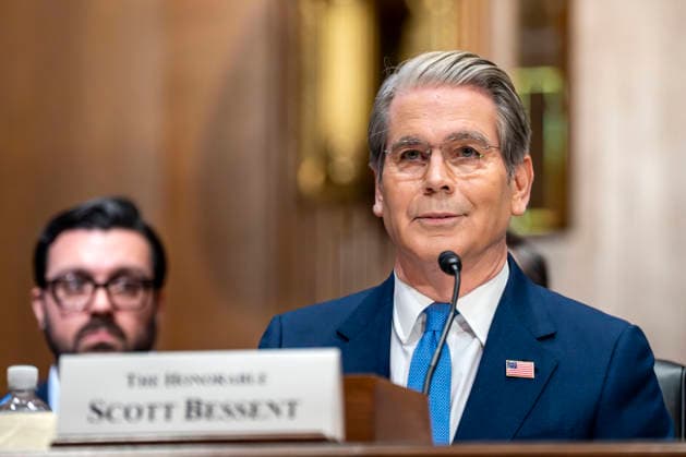 Secretary of the Treasury Scott Bessent speaks during a Senate Finance Committee hearing on President Donald Trump s fiscal year 2027 budget request for the Treasury Department in the Dirksen Senate Office Building near the U.S. Capitol in Washington, DC on Wednesday, June 3, 2026.  WAP20260603482 BONNIExCASH