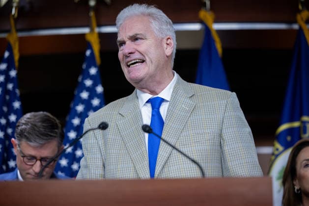 House GOP Presser WASHINGTON, DC - JUNE 3: House Majority Whip Tom Emmer (R-MN) speaks at a press conference with other members of House Republican leadership at the U.S. Capitol in Washington, DC on June 3, 2026. Nathan Posner Anadolu Washington DC United States. Editorial use only. Please get in touch for any other usage.  Copyright: x2026xAnadoluxNathanxPosnerx