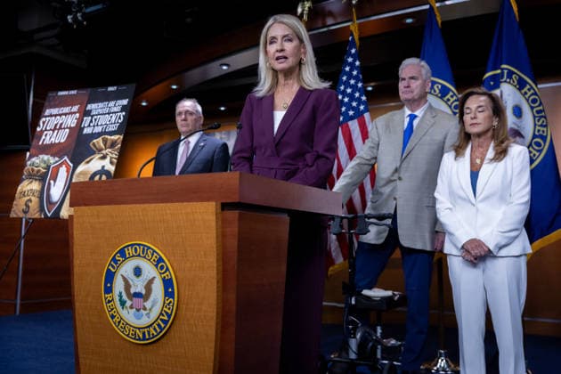 House GOP Presser WASHINGTON, DC - JUNE 3: Congresswoman Mary Miller (R-IL) speaks at a press conference with members of House Republican leadership at the U.S. Capitol in Washington, DC on June 3, 2026. Nathan Posner Anadolu Washington DC United States. Editorial use only. Please get in touch for any other usage.  Copyright: x2026xAnadoluxNathanxPosnerx