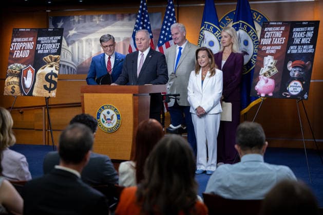 House GOP Presser WASHINGTON, DC - JUNE 3: House Majority Leader Steve Scalise (R-LA) speaks at a press conference with other members of House Republican leadership at the U.S. Capitol in Washington, DC on June 3, 2026. Nathan Posner Anadolu Washington DC United States. Editorial use only. Please get in touch for any other usage.  Copyright: x2026xAnadoluxNathanxPosnerx