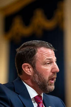 Secretary of the Department of Homeland Security (DHS) Markwayne Mullin speaks during a House Homeland Security Committee hearing on the fiscal year 2027 budget request for DHS in the Canon House Office Building near the U.S. Capitol in Washington, DC on Wednesday, June 3, 2026.  WAP20260603508 BONNIExCASH