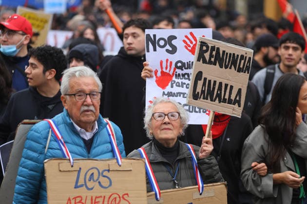 Santiago, June 3, 2026 The Chilean Student Confederation calls for a national strike day, with a march from Plaza Baquedano Jonnathan Oyarzun Aton Chile, Aton 1161805  Copyright: JONNATHANxOYARZUN ATONxCHILE